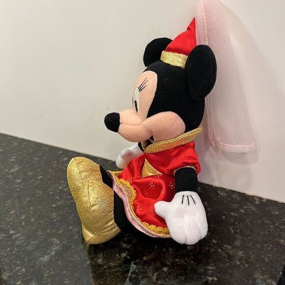 Minnie Mouse plush princess doll 12” Disneyland Walt Disney World Parks - Picture 3 of 6